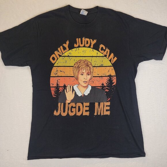 Only Judy Can Judge Me T Shirt Womens Size Large Funny Tee - Picture 1 of 5
